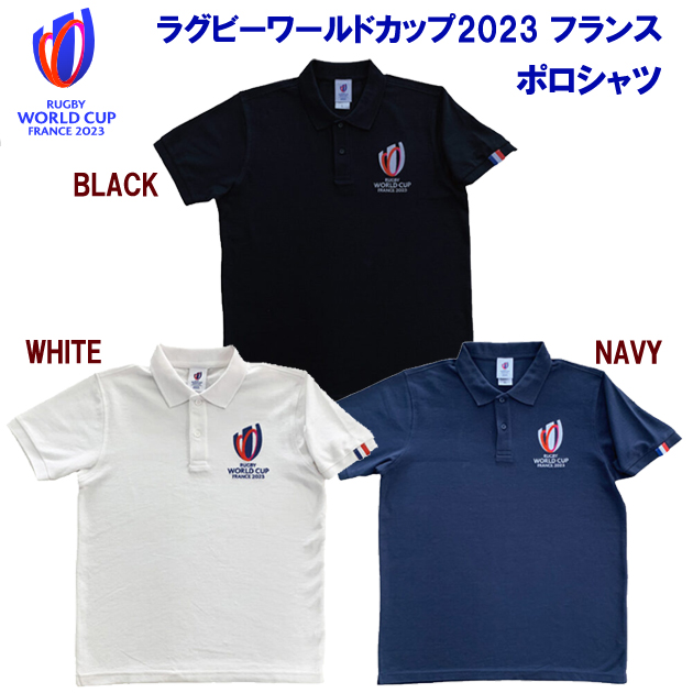 メンズウェア/ポロシャツ WORLD RUGBY ラグビーワールドカップ2023 ポロシャツ(メンズ/ポロシャツ) RWC356(カラー:NVY×サイズ:Sサイズ)