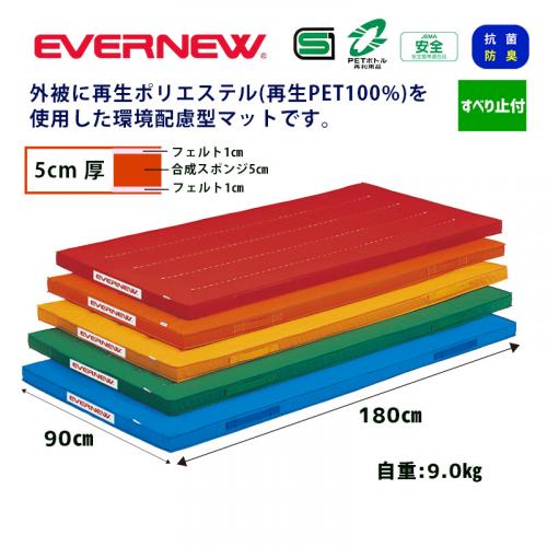 エコ・抗菌カラーコンビマットすべり止付90×180×5 EKM036