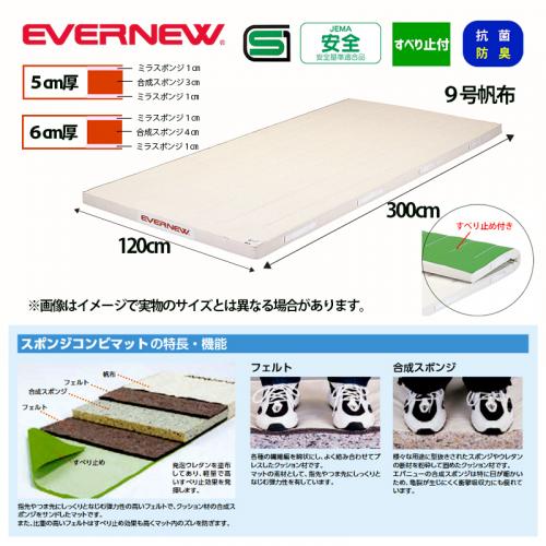 抗菌合成スポンジコンビマットすべり止付9号120×300×6 EKM203
