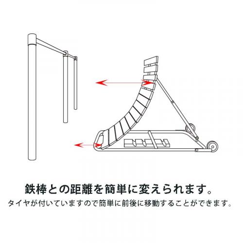 スライド式逆上がり補助器3 EKD385