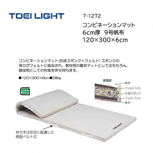 トーエイライト コンビネーションマット 6cm厚 9号帆布 120×300×6cm T-1272