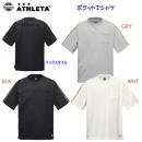 アスレタ/メンズウェア/Tシャツ NEW UPCYCLE ポケット半袖Tシャツ(メンズ/Tシャツ) 09030(カラー:GRY×サイズ:Lサイズ)