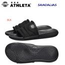 アスレタ/メンズシューズ/サンダル/スリッポンサンダル NEW SANDALIAS(メンズ/シャワーサンダル) 14003 カラー:BLK(カラー:BLK×サイズ:Oサイズ)