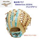 ミズノ/軟式グラブ グローバルエリート 軟式用グラブ Hselection SIGNA プリントデザイン(外野手/右投用) 1AJGR31407(カラー:80B3×サイズ:グラブサイズ16N)