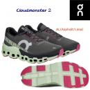 オン/メンズシューズ/ランニングシューズ Cloudmonster 3ME1012 カラー:AL(カラー:AsphaltLima×サイズ:27.5cm)