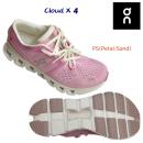 NEW on/オン/レディースシューズ/ランニングシューズ Cloud X 4(レディース/ランニングシューズ) 3WE30073561 カラー:Petal/Sand(カラー:Petal/Sand×サイズ:23.5cm)