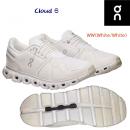 オン/レディースシューズ/ランニングシューズ 25春夏NEW Cloud 6(レディース/ランニングシューズ) 3WF10061200 カラー:White(カラー:WhiteWhite×サイズ:23.5cm)