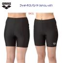 arena/アリーナ/レディース/ボトムス/スパッツ フィットネスパンツ/ミドルレッグ(レディース/水着) AS5SWF57L(カラー:BKSL×サイズ:Mサイズ)