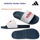 adidas/アディダス/サンダル/シャワーサンダル アディレッタシャワーサンダル(シャワーサンダル) II0017(カラー:WHTNVY×サイズ:28.5cm)