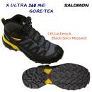 サロモン/メンズシューズ/ゴアテックス/ハイキングシューズ X ULTRA 360 MID GTX(メンズ/ハイキングシューズ) L47742600 カラー:Castlerock/Black(カラー:CastlerockBlack×サイズ:26.0cm)