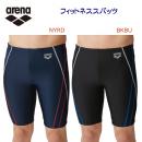 アリーナ/メンズ/スパッツ/スパッツ水着 アクアエクサ フィットネススパッツ(メンズ/水着) LAR4303(カラー:BKBU×サイズ:Lサイズ)