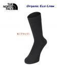 ザ・ノース・フェイス/靴下/ソックス オーガニック エコ クルー(ユニセックス:ソックス) NN82075(カラー:K×サイズ:2729cm)