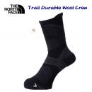 ザ・ノース・フェイス/ソックス/靴下/トレランソックス トレイルデュラブルウールクルー(トレランソックス) NN82301(カラー:K×サイズ:2729cm)
