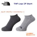 ザ・ノース・フェイス/ソックス/靴下 TNFロゴ2Pショート(ユニセックス/ソックス) NN82311(カラー:DL×サイズ:2527cm)