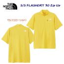 セール ザ・ノース・フェイス/メンズウェア/Tシャツ S/Sフラッシュドライスリーディージップアップ(メンズ/Tシャツ) NT12202(カラー:YS×サイズ:XLサイズ)