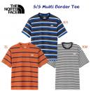 セール ザ・ノース・フェイス/メンズウェア/Tシャツ ショートスリーブマルチボーダーティー(メンズ/Tシャツ) NT32455(カラー:KH×サイズ:XLサイズ)