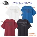ザ・ノース・フェイス/メンズウェア/Tシャツ 25春夏NEW ショートスリーブイーエスロゴワイドティー(メンズ/Tシャツ) NT32585(カラー:SC×サイズ:Lサイズ)