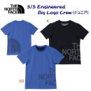 ザ・ノース・フェイス/ジュニアウェア/キッズTシャツ/Tシャツ ショートスリーブエンジニアードビッグロゴクルー(ジュニア/Tシャツ) NTJ32471(カラー:SO×サイズ:140サイズ)