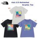 ザ・ノース・フェイス/ジュニアウェア/キッズTシャツ/Tシャツ 25春夏NEW トドラーショートスリーブゲットモテッドグラフィックティー(キッズ/Tシャツ) NTT32575(カラー:VB×サイズ:110サイズ)