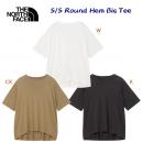 セール ザ・ノース・フェイス/レディースウェア/Tシャツ ショートスリーブブラウンドヘムビッグティー(レディース/Tシャツ) NTW32542(カラー:CK×サイズ:Lサイズ)