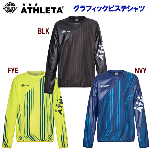 セール アスレタ/メンズウェア/ピステ/ピステトップ グラフィックピステシャツ(メンズ/ピステ) 02372(カラー:FYE×サイズ:Mサイズ)