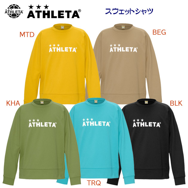 NEW ATHLETA/アスレタ/メンズウェア/スウェット スウェットシャツ(メンズ/スウェット) 03404(カラー:KHA×サイズ:Oサイズ)