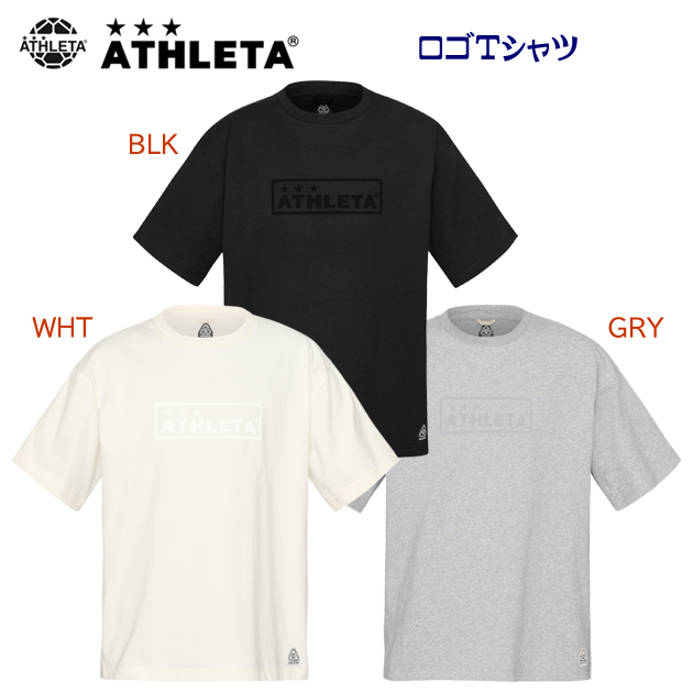 アスレタ/メンズウェア/Tシャツ 24春夏NEW ロゴTシャツ(メンズ/Tシャツ) 09024(カラー:GRY×サイズ:Mサイズ)