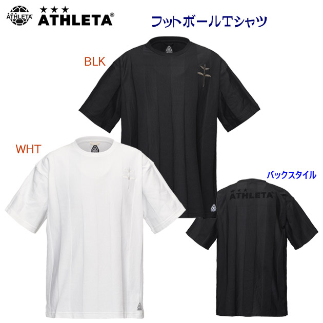 アスレタ/メンズウェア/Tシャツ NEW UPCYCLE フットボール半袖Tシャツ(メンズ/Tシャツ) 09032(カラー:WHT×サイズ:Oサイズ)