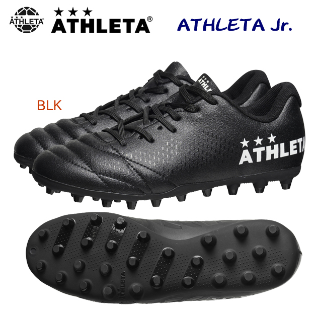 アスレタ/ジュニアシューズ/サッカースパイク 24春夏NEW ATHLETA Jr(ジュニア/サッカースパイク) 10021J カラー:BLK(カラー:BLK×サイズ:22.5cm)