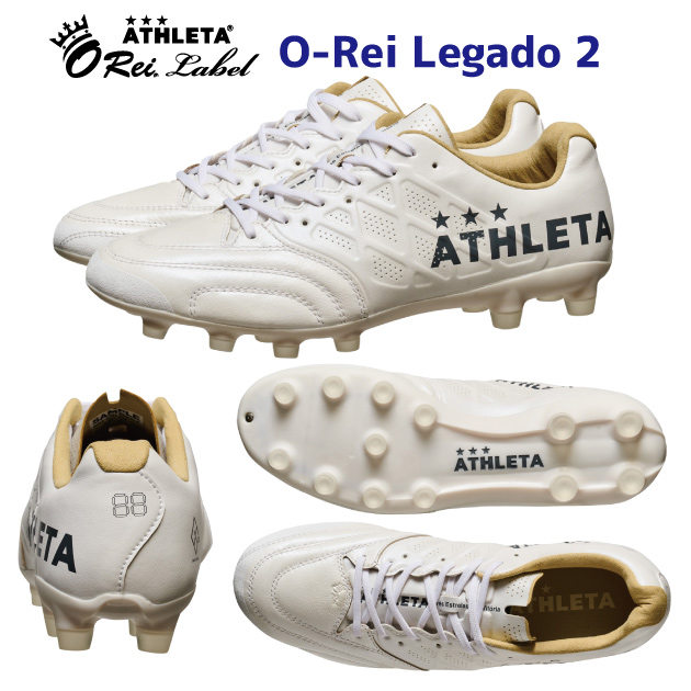 NEW ATHLETA アスレタ メンズシューズ サッカースパイク スパイク O-REI LEGADO2(メンズ サッカースパイク) 10029 カラー:PWH(カラー:PWH×サイズ:27.0cm)