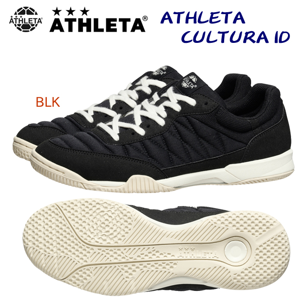 アスレタ/メンズシューズ/フットサルシューズ 24春夏NEW ATHLETA CULTURA ID(メンズ/フットサルシューズ) 11020 カラー:BLK(カラー:BLK×サイズ:26.0cm)