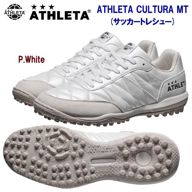 アスレタ/メンズシューズ/トレーニングシューズ/サッカートレシュー ATHLETA CULTURA MT(メンズ/サッカートレシュー) 12010 カラー:PWH(カラー:PWH×サイズ:27.5cm)