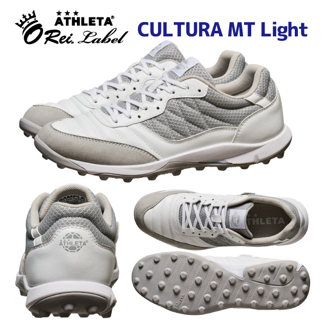 NEW ATHLETA アスレタ メンズシューズ トレーニングシューズ サッカートレシュー CULTURA MT LIGHT(メンズ サッカートレシュー) 12013 カラー:WHT(カラー:WHT×サイズ:25.5cm)