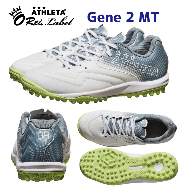 NEW ATHLETA アスレタ ジュニアシューズ サッカートレシュー トレシュー GENE 2 MT(ジュニア サッカートレシュー) 12015J カラー:WHT(カラー:WHT×サイズ:22.0cm)