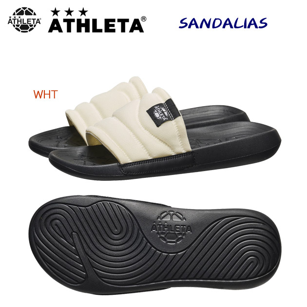 アスレタ/メンズシューズ/サンダル/スリッポンサンダル NEW SANDALIAS(メンズ/シャワーサンダル) 14003 カラー:WHT(カラー:WHT×サイズ:Oサイズ)