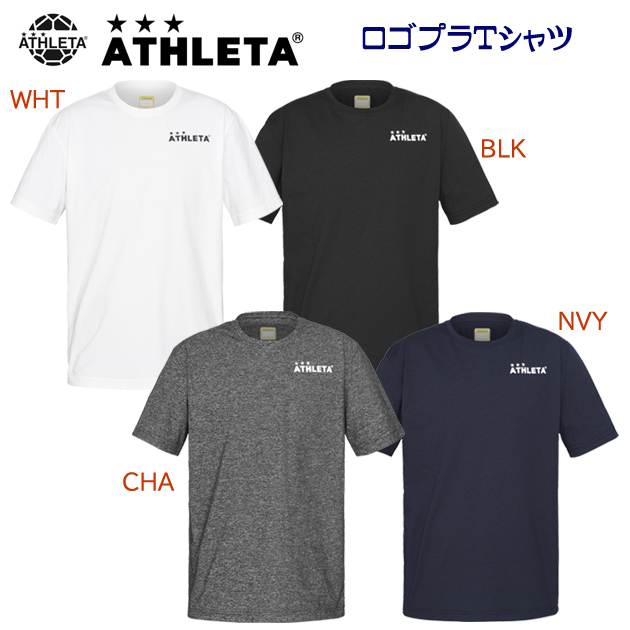 アスレタ/メンズウェア/プラシャツ/ゲームシャツ ロゴプラTシャツ(メンズ/プラシャツ) 18016(カラー:BLK×サイズ:Oサイズ)