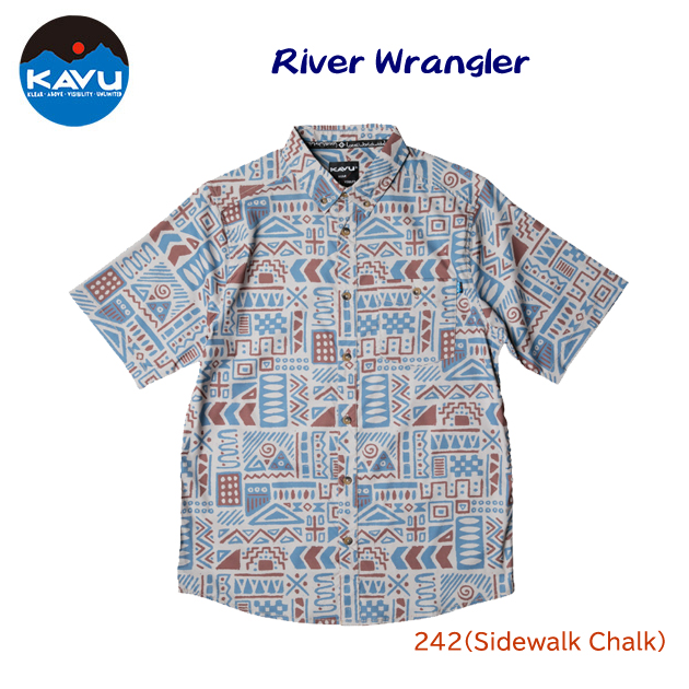 KAVU(カブー)/カブー/メンズウェア/シャツ/トレッキングシャツ 24春夏NEW リバーラングラー(メンズ/シャツ) 19810510(カラー:SdwlkChalk×サイズ:Mサイズ)