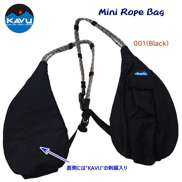 KAVU カブー バッグ ショルダーバッグ ボディバッグ ミニロープバッグ 19810754(カラー:Black×サイズ:Fサイズ)