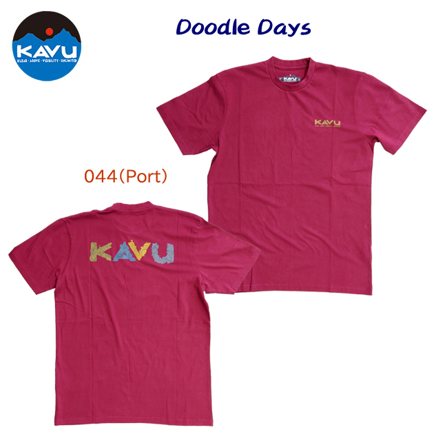 セール KAVU(カブー)/カブー/メンズウェア/Tシャツ/Tシャツ ドドゥルデイズ(メンズ/Tシャツ) 19811460(カラー:Port×サイズ:Sサイズ)