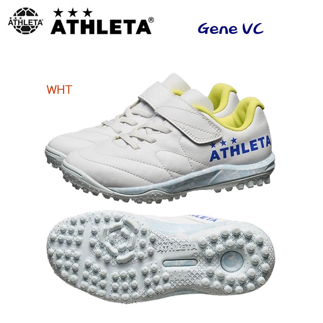 アスレタ/ジュニアシューズ/サッカートレシュー/トレシュー NEW Gene VC(ジュニア/サッカートレシュー) 21015J カラー:WHT(カラー:WHT×サイズ:18.0cm)