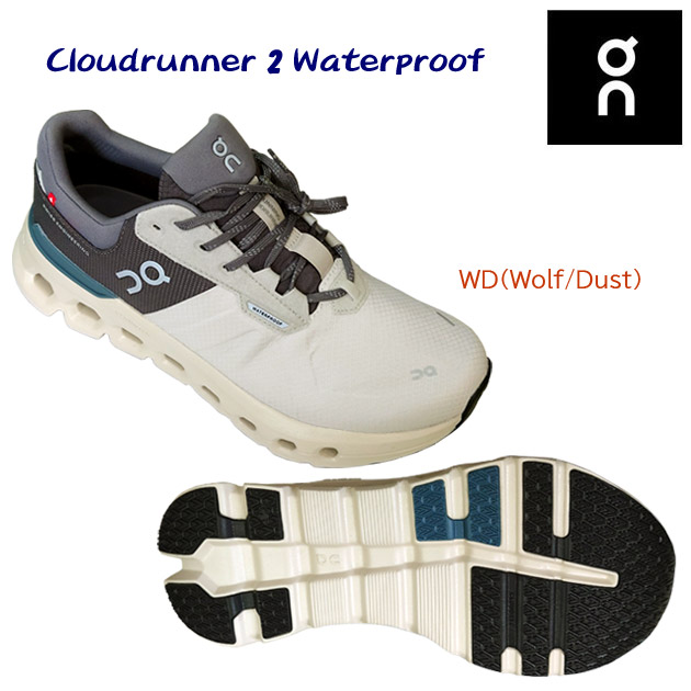 オン/メンズシューズ/ランニングシューズ Cloudrunner 2 Waterproof(メンズ/ランニングシューズ) 3ME10153345 カラー:WD(カラー:WolfDust×サイズ:27.0cm)