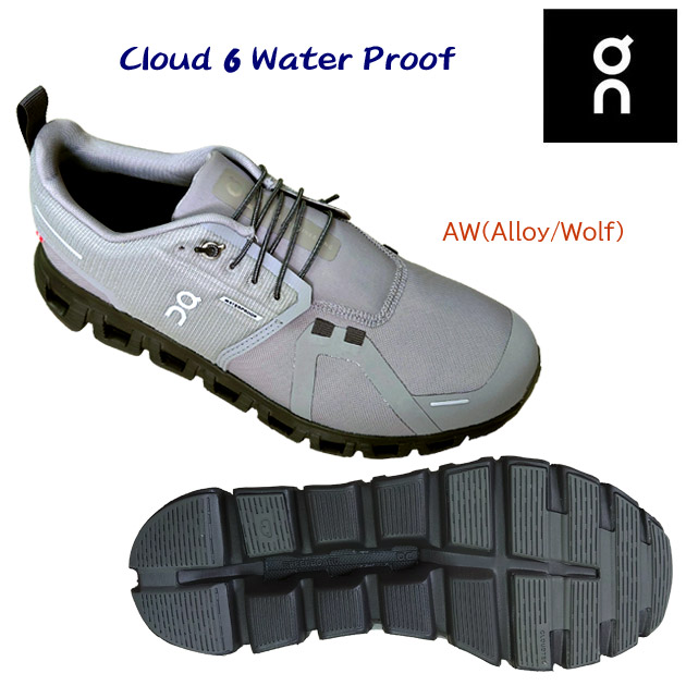 オン/メンズシューズ/ランニングシューズ NEW Cloud 6 WP(メンズ/ランニングシューズ) 3MF10061043 カラー:Alloy/Wolf(カラー:AlloyWolf×サイズ:26.0cm)