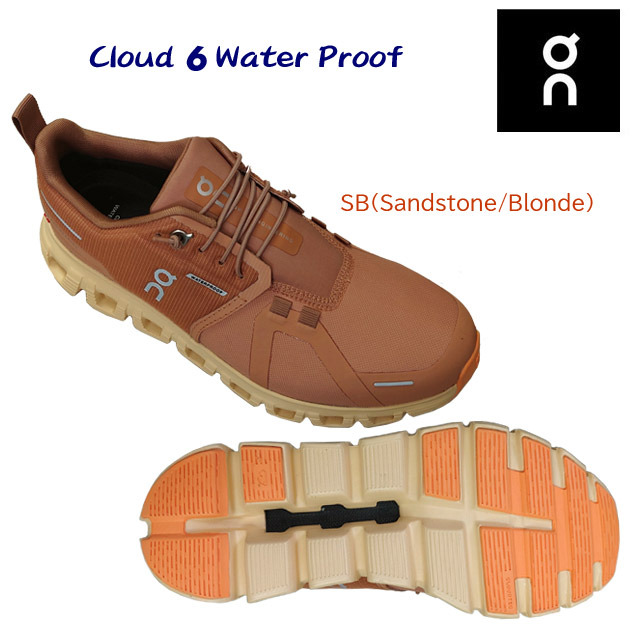 オン/レディースシューズ/ランニングシューズ NEW Cloud 6 WP(レディース/ランニングシューズ) 3WF10053035 カラー:SB(カラー:SandstoneBlonde×サイズ:23.5cm)