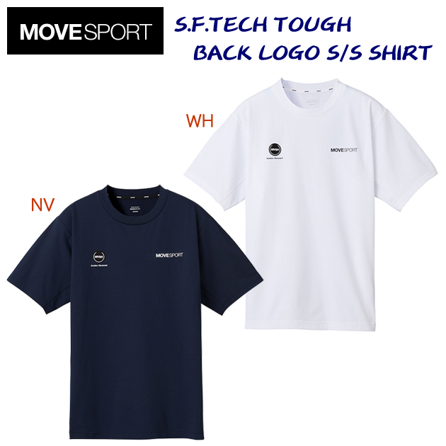 デサント/メンズウェア/Tシャツ 24春夏NEW S.F.TECHTOUGHバックロゴショートスリーブシャツ(メンズ/Tシャツ) DMMXJA54(カラー:WH×サイズ:Lサイズ)