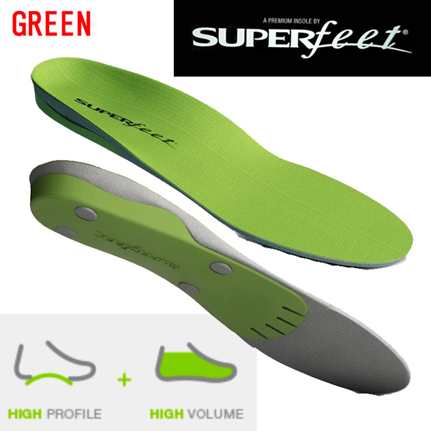 スーパーフィート/インソール/中敷き トリムフィットシリーズ グリーン GREEN(カラー:GRN×サイズ:E)
