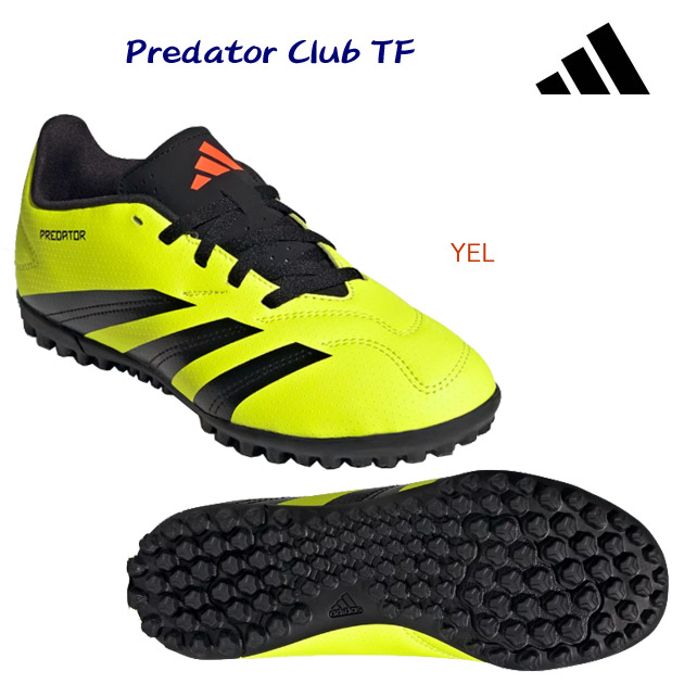 セール アディダス/ジュニアシューズ/ジュニアサッカートレシュー/トレシュー プレデター クラブ TF(ジュニア/サッカートレシュー) IG5436(カラー:YEL×サイズ:21.0cm)