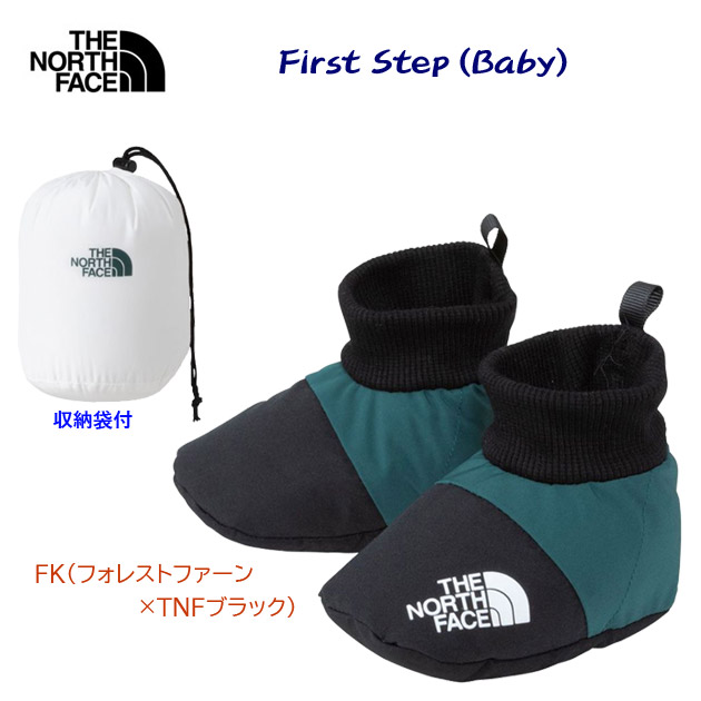 THE NORTH FACE ザ・ノース・フェイス ルームシューズ ベビー ファースト ステップ NFB52286(カラー:FK×サイズ:BS)