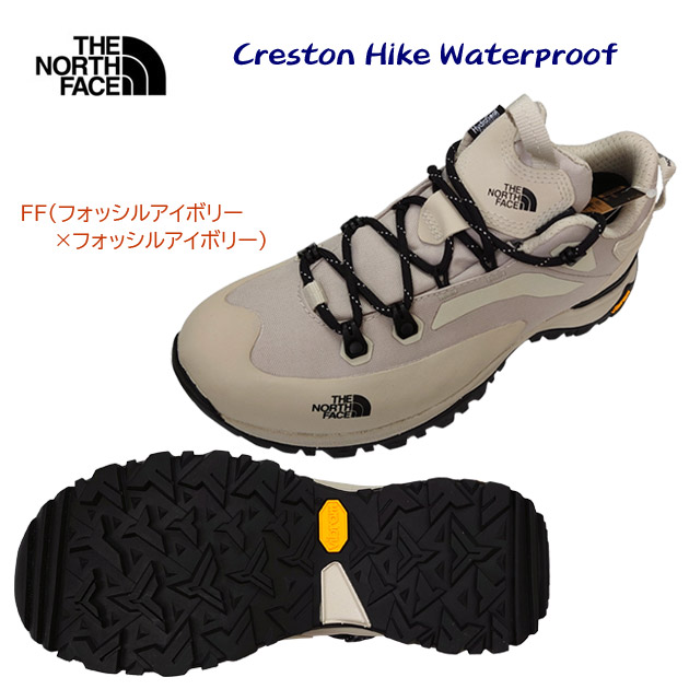 NEW THE NORTH FACE/ザ・ノース・フェイス/レディースシューズ/トレッキングシューズ クレストン ハイク ウォータープルーフ(レディース/トレッキングシューズ) NFW52410 カラー:FF(カラー:FF×サイズ:23.5cm)