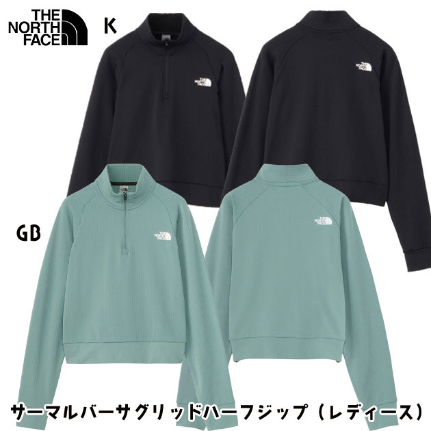 セール ザ・ノース・フェイス/レディースウェア/スウェット/フリース サーマルバーサグリッドハーフジップ(レディース/スウェット) NLW72476(カラー:K×サイズ:XLサイズ)