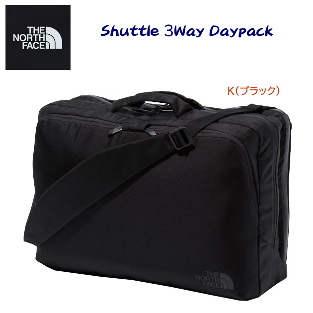 THE NORTH FACE/ザ・ノース・フェイス/バッグ/ショルダーバッグ/デイパック シャトル3ウェイデイパック NM82216(カラー:K×サイズ:23L)